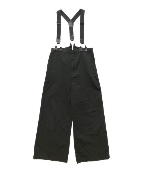 Spick and Span（スピック＆スパン）Spick and Span (スピックアンドスパン) 25030200308020　サスペンダー付きワーカーパンツ ブラック サイズ:36の古着・服飾アイテム
