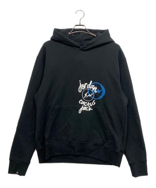 JORDAN（ジョーダン）JORDAN (ジョーダン) TRAVIS SCOTT (トラヴィススコット) FRAGMENT DESIGN (フラグメントデザイン) Tsf Fleece Pullover Hoodie ブラック サイズ:L 未使用品の古着・服飾アイテム