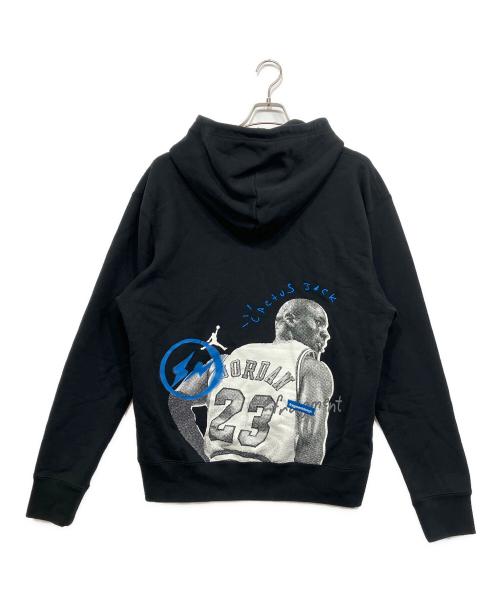 JORDAN（ジョーダン）JORDAN (ジョーダン) TRAVIS SCOTT (トラヴィススコット) FRAGMENT DESIGN (フラグメントデザイン) Tsf Fleece Pullover Hoodie ブラック サイズ:L 未使用品の古着・服飾アイテム