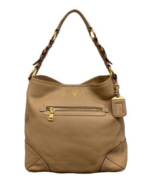 PRADA（プラダ）PRADA (プラダ) ショルダーバッグ ベージュの古着・服飾アイテム