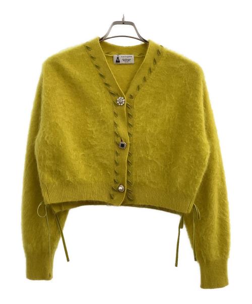 leur logette（ルールロジェット）leur logette (ルールロジェット) cashmera far finish cardigan イエロー サイズ:2の古着・服飾アイテム