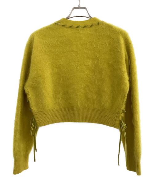leur logette（ルールロジェット）leur logette (ルールロジェット) cashmera far finish cardigan イエロー サイズ:2の古着・服飾アイテム