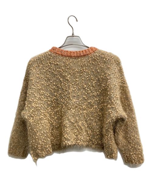 Kittle.（キトル）Kittle. (キトル) FEATHER YARN カーディガン ベージュ サイズ:Fの古着・服飾アイテム