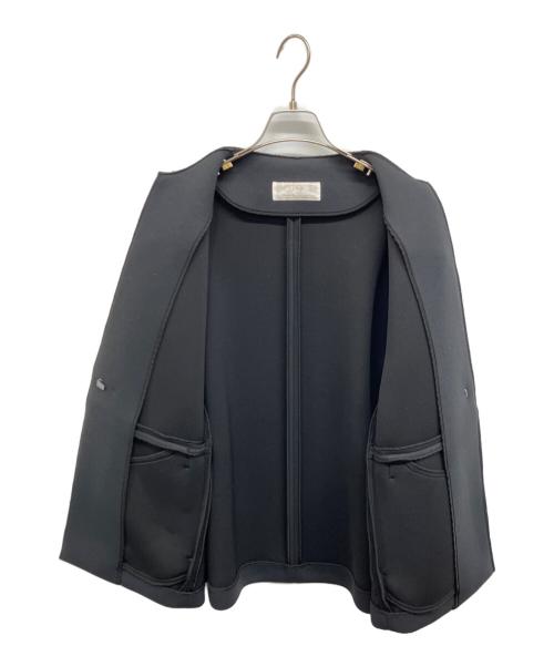 Plage（プラージュ）Plage (プラージュ) スポンジクルーネックコート ブラック サイズ:36の古着・服飾アイテム