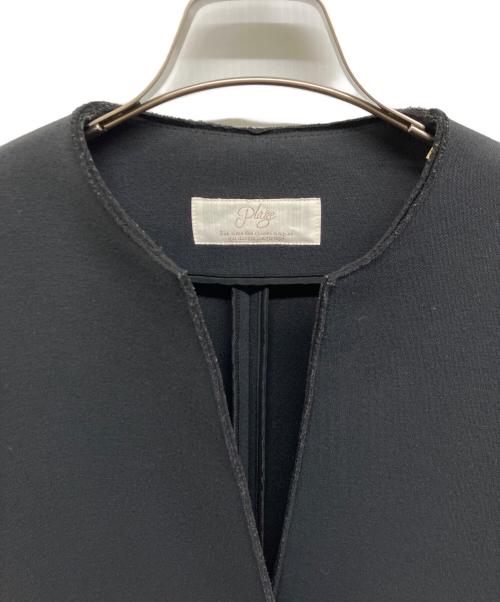 Plage（プラージュ）Plage (プラージュ) スポンジクルーネックコート ブラック サイズ:36の古着・服飾アイテム