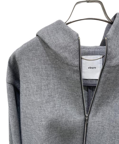 ebure（エブール）ebure (エブール) ライトビスボンディング フーディー グレー サイズ:36の古着・服飾アイテム