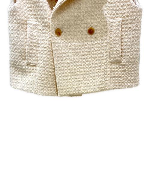 TOMORROW LAND collection（トゥモローランドコレクション）TOMORROW LAND collection (トゥモローランドコレクション) エクリュファンシーツイード ピージレ ホワイト サイズ:36の古着・服飾アイテム
