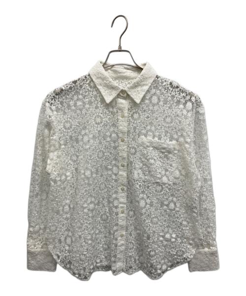 ARPEGE STORY（アルページュストーリー）ARPEGE STORY (アルページュストーリー) レースシャツ ホワイト サイズ:2の古着・服飾アイテム