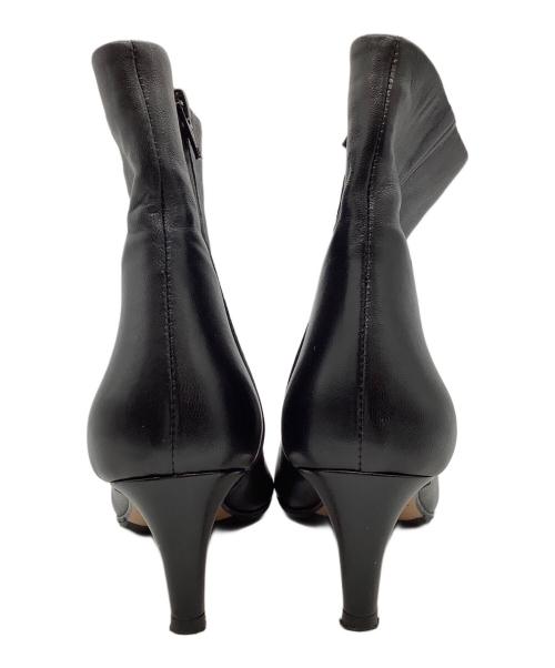 FABIO RUSCONI（ファビオルスコーニ）FABIO RUSCONI (ファビオルスコーニ) ポインテッドトゥ ピンヒール ブーツ ブラック サイズ:36の古着・服飾アイテム