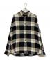DIESEL（ディーゼル）の古着「パッチワークチェックシャツ」｜ブラック×ベージュ