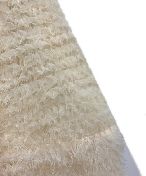 HER.（ハー）HER. (ハー) チュールフリルスカート アイボリー サイズ:2の古着・服飾アイテム