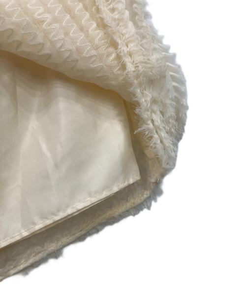 HER.（ハー）HER. (ハー) チュールフリルスカート アイボリー サイズ:2の古着・服飾アイテム