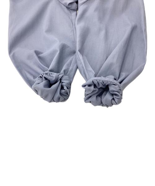 BALLSEY（ボールジィ）BALLSEY (ボールジィ) クリスタルコットン スキッパーブラウス ライトブルー サイズ:36の古着・服飾アイテム