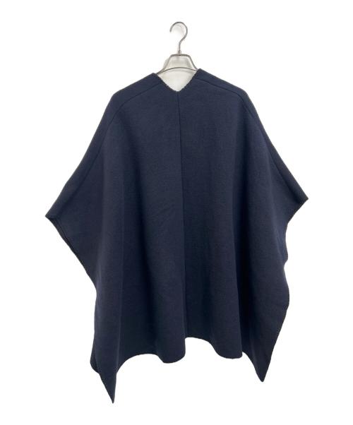BALLSEY（ボールジィ）BALLSEY (ボールジィ) スポンディッシュウール ポンチョ ネイビー サイズ:Sの古着・服飾アイテム