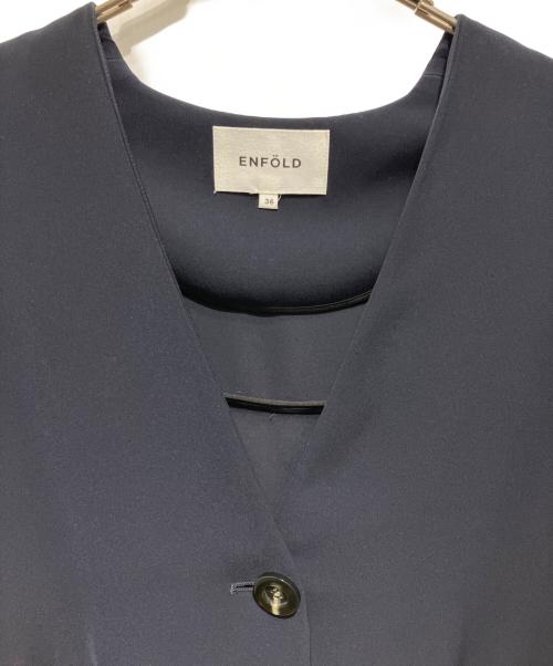 ENFOLD（エンフォルド）ENFOLD (エンフォルド) LOOSE JACKET ネイビー サイズ:36の古着・服飾アイテム