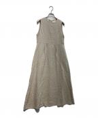 MEYAMEメヤメ）の古着「LINEN DRESS　MEY-2113」｜ベージュ