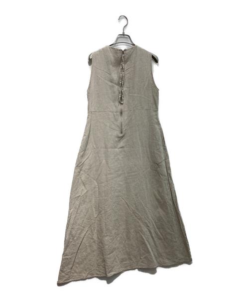 MEYAME（メヤメ）MEYAME (メヤメ) LINEN DRESS　MEY-2113 ベージュ サイズ:Freeの古着・服飾アイテム