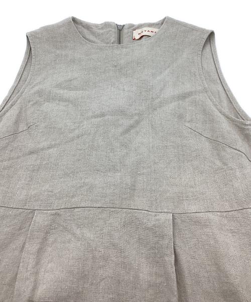 MEYAME（メヤメ）MEYAME (メヤメ) LINEN DRESS　MEY-2113 ベージュ サイズ:Freeの古着・服飾アイテム