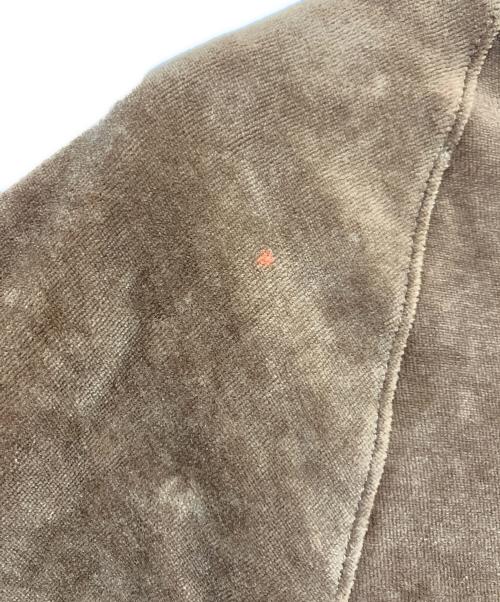 KIJUN（キジュン）KIJUN (キジュン) Velour Track Jacket ブラウン サイズ:Mの古着・服飾アイテム
