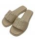TORY BURCH（トリーバーチ）の古着「DOUBLE T SPORT SLIDE」｜ベージュ