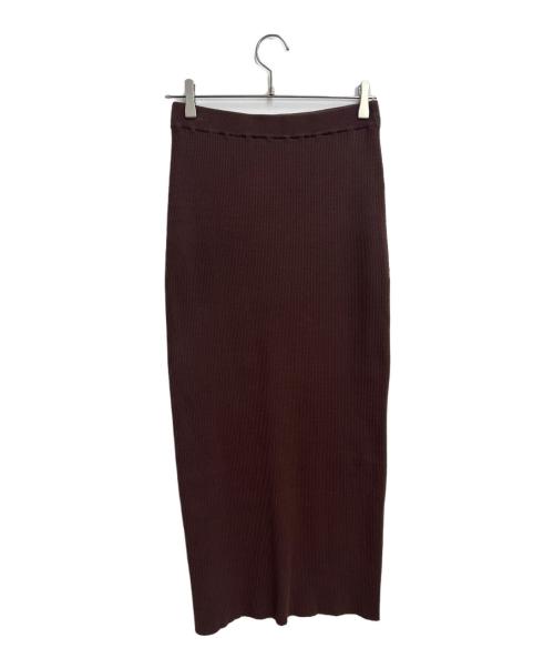 RIVE DROITE（リヴドロワ）RIVE DROITE (リヴドロワ) リブタイトスカート ブラウン サイズ:38の古着・服飾アイテム