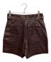 NKNIT (ンニット) vegan leather short pants ブラウン サイズ:2：8000円