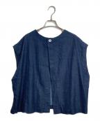 BEARDSLEYビアズリー）の古着「ムーンライクショートベスト」｜インディゴ