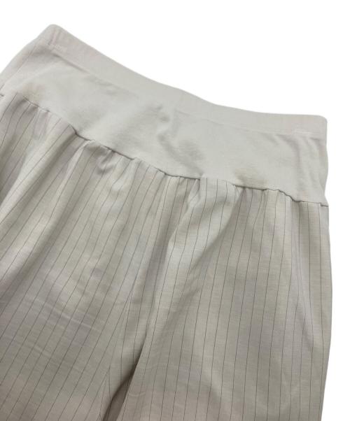 BEARDSLEY（ビアズリー）BEARDSLEY (ビアズリー) ストライプウエストリブパンツ グレー サイズ:2の古着・服飾アイテム