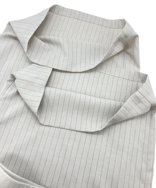 BEARDSLEY（ビアズリー）BEARDSLEY (ビアズリー) ストライプウエストリブパンツ グレー サイズ:2の古着・服飾アイテム
