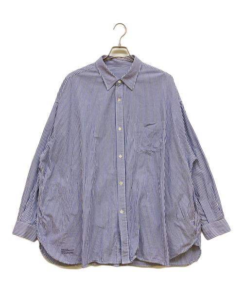 FreshService（フレッシュサービス）FreshService (フレッシュサービス) CORPORATE UNIFORM L S SHIRT ブルー サイズ:Lの古着・服飾アイテム