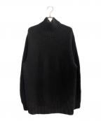 COMOLIコモリ）の古着「23AW ヤク和紙ハンドタートルネックニット」｜ブラック