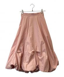 Apuweiser-riche（アプワイザーリッシェ）の古着「ツマミタックバルーンスカート　25133321」｜ピンク