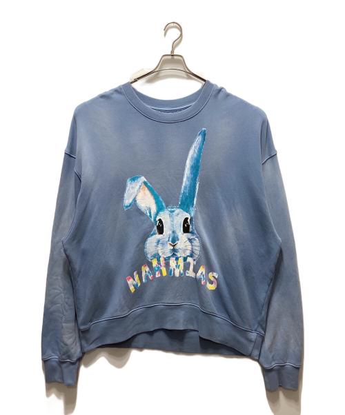 NAHMIAS（ナミアス）NAHMIAS (ナミアス) Cotton Nah Bunny Sweatshirt ブルー サイズ:Lの古着・服飾アイテム