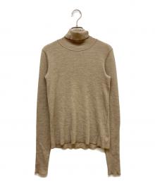 Plage（プラージュ）の古着「wool jersey タートル」｜ベージュ