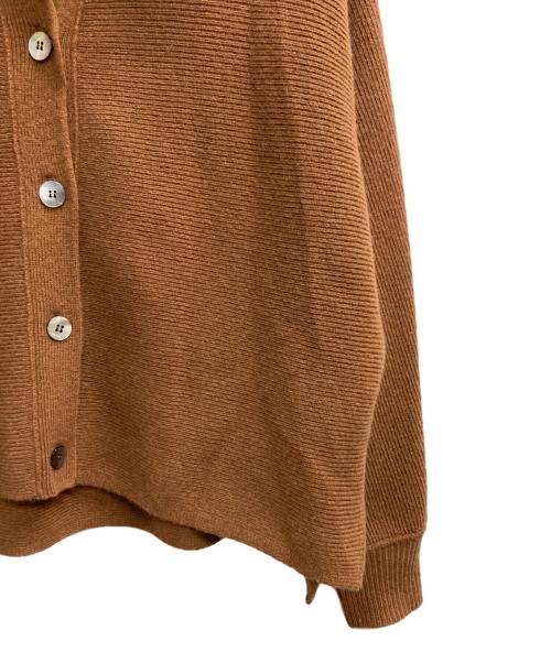 SALON adam et rope'（サロンアダムエロペ）SALON adam et rope' (サロンアダムエロペ) オープンカラーカーディガン ブラウン サイズ:Fの古着・服飾アイテム