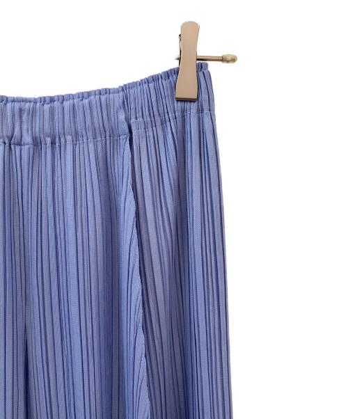 PLEATS PLEASE（プリーツプリーズ）PLEATS PLEASE (プリーツプリーズ) プリーツワイドパンツ ブルー サイズ:3の古着・服飾アイテム