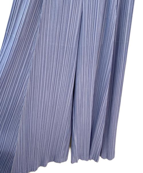 PLEATS PLEASE（プリーツプリーズ）PLEATS PLEASE (プリーツプリーズ) プリーツワイドパンツ ブルー サイズ:3の古着・服飾アイテム