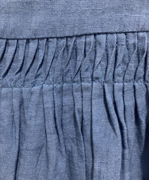 SCYE（サイ）SCYE (サイ) リネン高密度長袖タックシャツ ブルー サイズ:38の古着・服飾アイテム