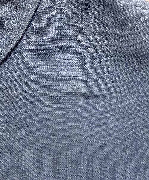 SCYE（サイ）SCYE (サイ) リネン高密度長袖タックシャツ ブルー サイズ:38の古着・服飾アイテム