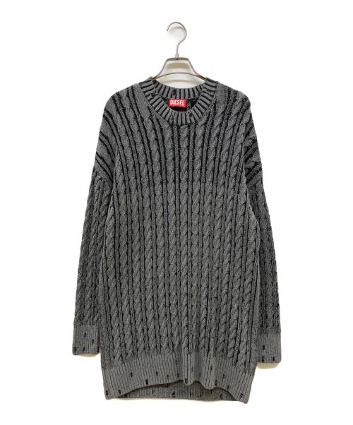 DIESEL（ディーゼル）DIESEL (ディーゼル) M-Pantesse ニットワンピース グレー サイズ:ｘｓの古着・服飾アイテム