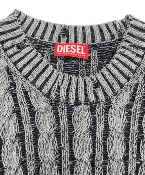 DIESEL（ディーゼル）DIESEL (ディーゼル) M-Pantesse ニットワンピース グレー サイズ:ｘｓの古着・服飾アイテム