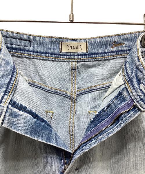 YANUK（ヤヌーク）YANUK (ヤヌーク) ルーズストレート JOAN ライトブルー サイズ:w25の古着・服飾アイテム