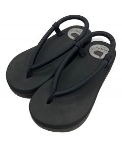 中古・古着通販】YELLO (イエロー) GILL PLATFORM SANDALS ブラック