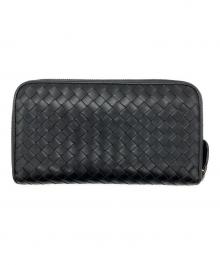 BOTTEGA VENETA（ボッテガベネタ）の古着「ラウンドジップウォレット」｜ブラック