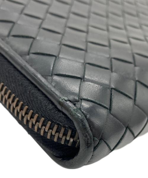 BOTTEGA VENETA（ボッテガベネタ）BOTTEGA VENETA (ボッテガベネタ) ラウンドジップウォレット ブラックの古着・服飾アイテム