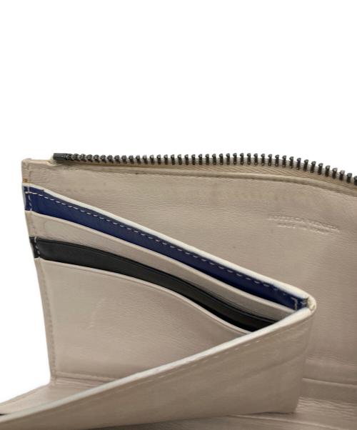 BOTTEGA VENETA（ボッテガベネタ）BOTTEGA VENETA (ボッテガベネタ) イントレチャート　札入れ ベージュの古着・服飾アイテム