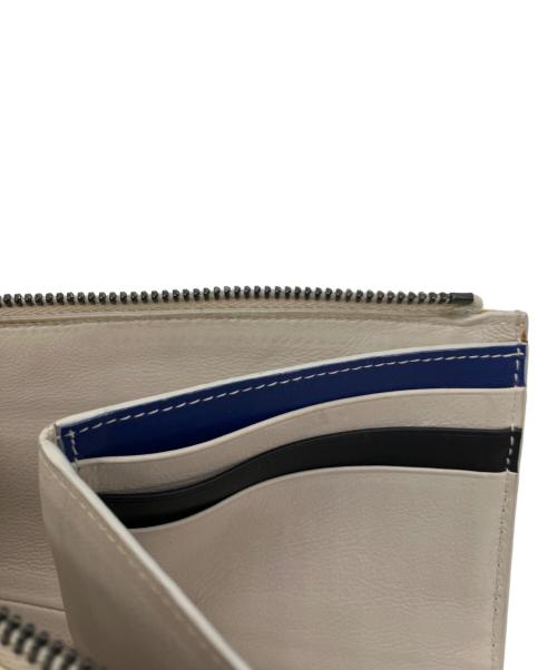 BOTTEGA VENETA（ボッテガベネタ）BOTTEGA VENETA (ボッテガベネタ) イントレチャート　札入れ ベージュの古着・服飾アイテム