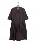MARGARET HOWELLマーガレットハウエル）の古着「ORGANIC COTTON SILKワンピース」｜ブラック