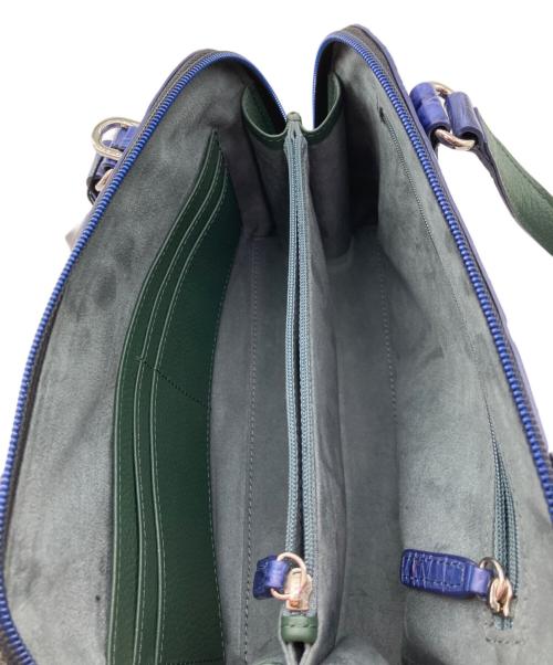 CROCODILE（クロコダイル）Crocodile (クロコダイル) クロコダイルレザーショルダーバッグ ネイビー 未使用品の古着・服飾アイテム