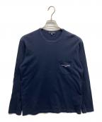 COMME des GARCONS HOMMEコムデギャルソン オム）の古着「ロングスリーブカットソー」｜ネイビー